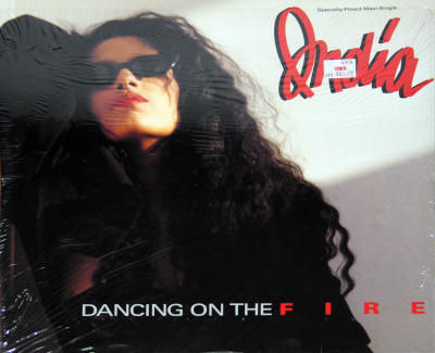 La India Dancing on Fire b/w Bailando en el Fuego album front cover